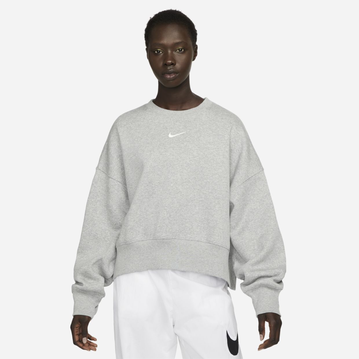 

Свитшот женский Nike DQ5761 серый L, DQ5761