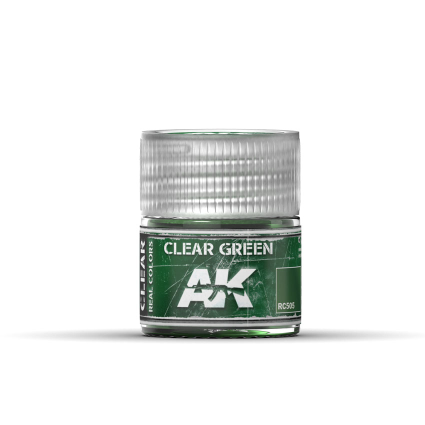 AK Interactive Краска акриловая Clear Green (прозрачный зеленый) 10ml