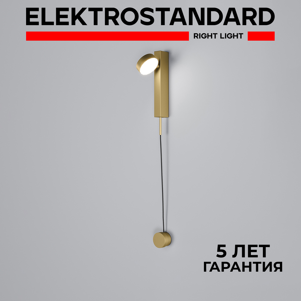 Настенный диммируемый LED светильник Elektrostandard Orco 40112/LED 10W 4000К латунь