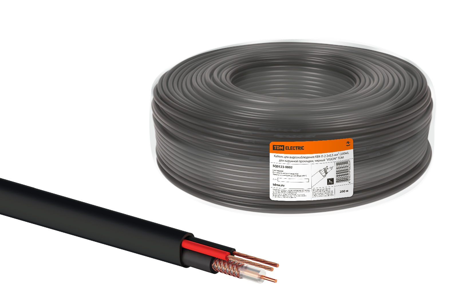 

Силовой кабель TDM ELECTRIC SQ0123-0002, Черный