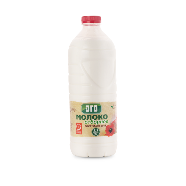 Молоко Эго Отборное 3,2% 1750 г бзмж