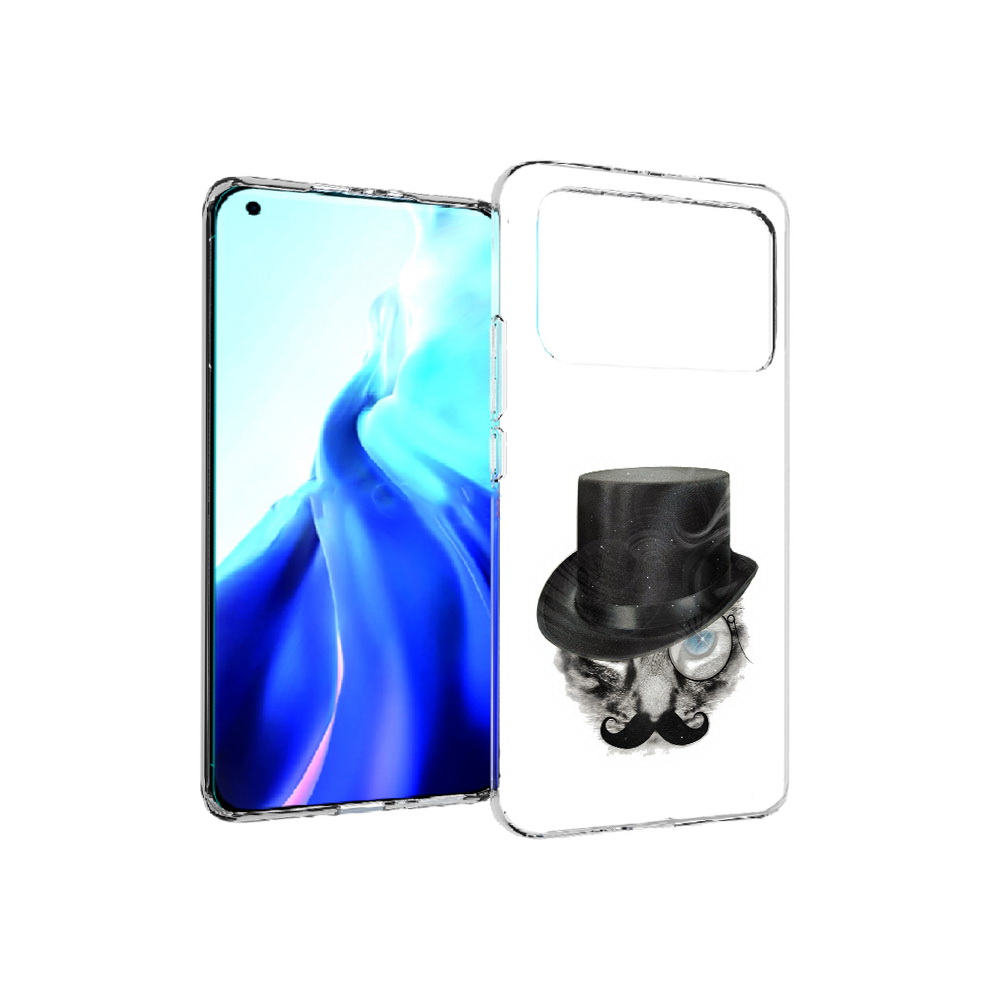 

Чехол MyPads Tocco для Xiaomi Mi 11 Ultra интелегентный кот (PT160500.261.378), Прозрачный, Tocco