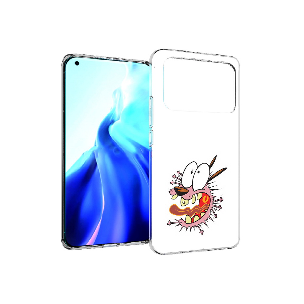 

Чехол MyPads Tocco для Xiaomi Mi 11 Ultra испуганный бобик (PT160500.261.381), Прозрачный, Tocco