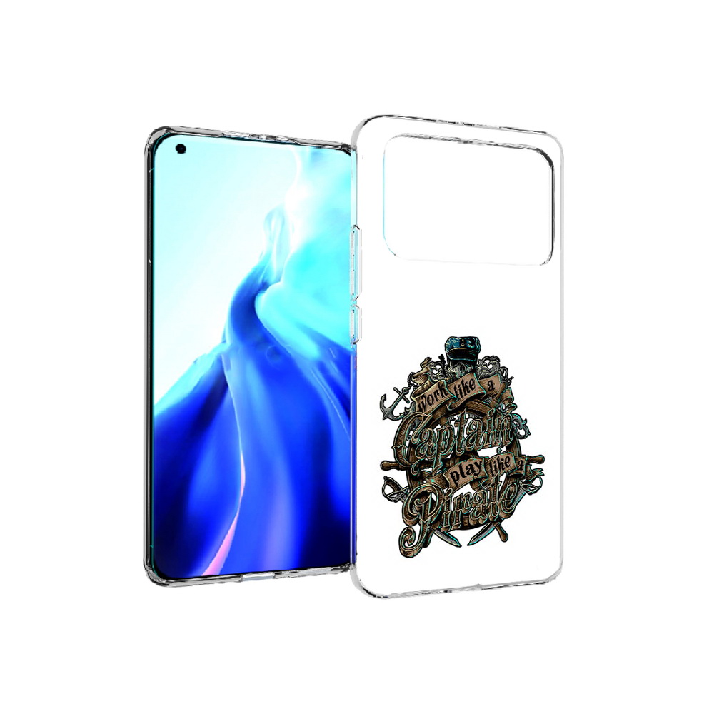 

Чехол MyPads Tocco для Xiaomi Mi 11 Ultra капитан пиратов (PT160500.261.385), Прозрачный, Tocco