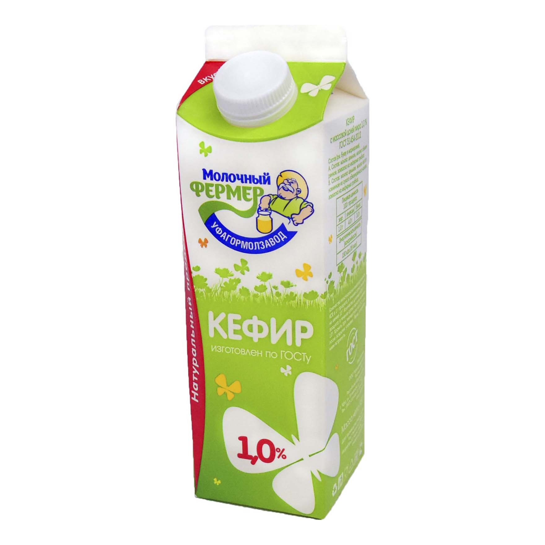 

Кефир Молочный фермер 1% 950 г бзмж