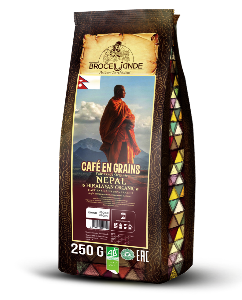 Кофе зерновой Броселианд Непал 250 грамм