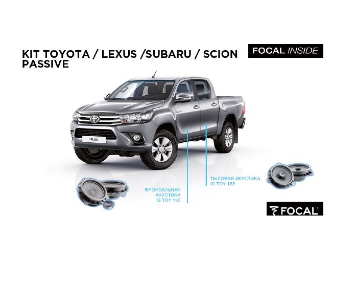 Комплект для замены штатной акустической системы FOCAL KIT Toyota\Lexus\Subaru\Sci Passive