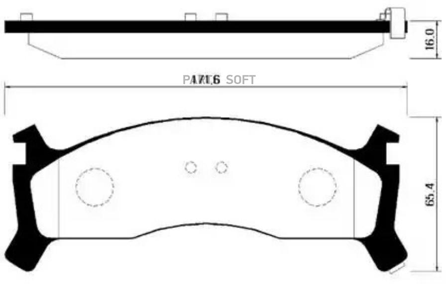 

Колодки тормозные KIA Sportage (94-03) передние (4шт.) HSB