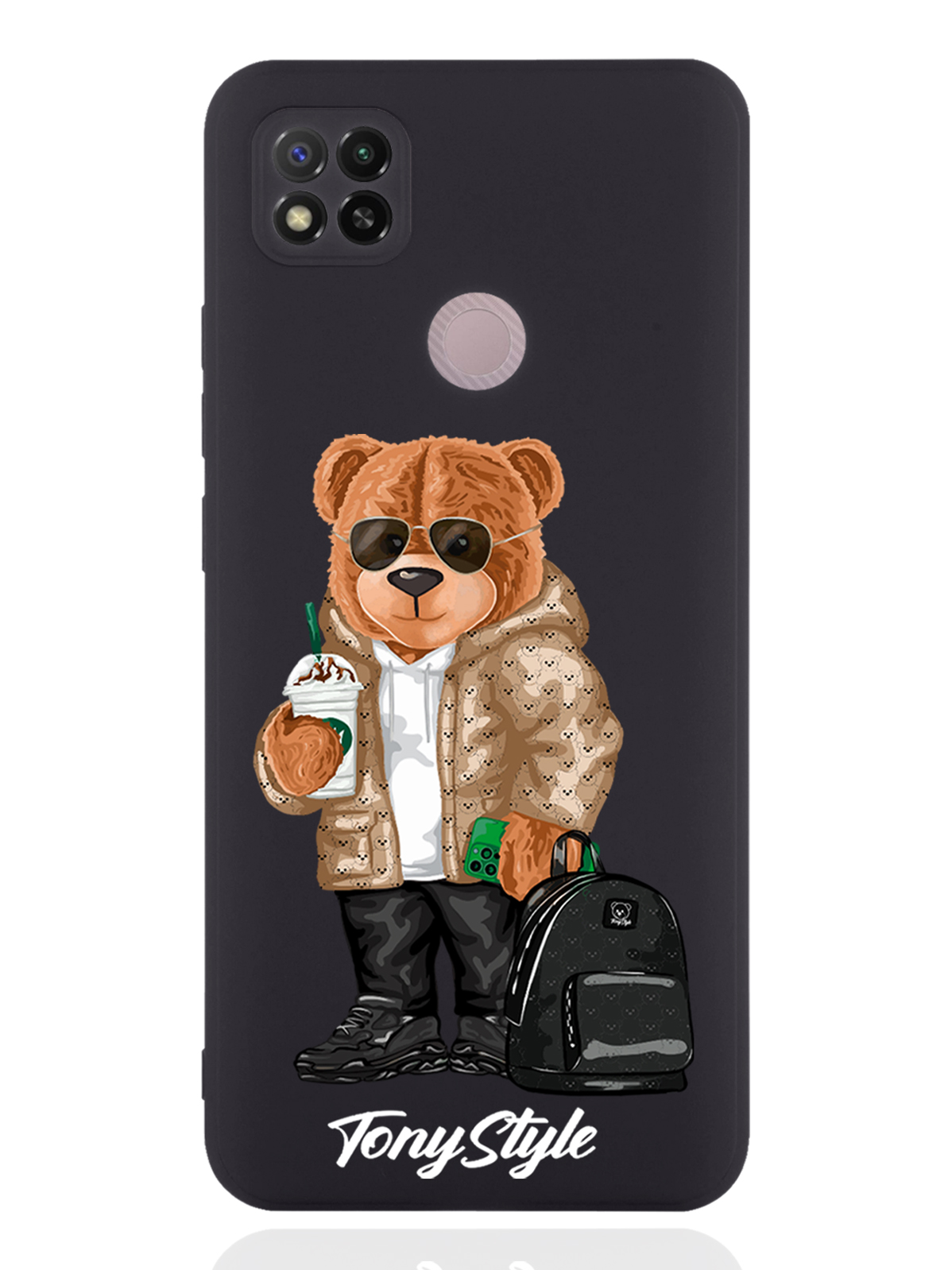 

Чехол Tony Style для Xiaomi Redmi 9C Tony Style в очках черный, Коричневый;черный;белый