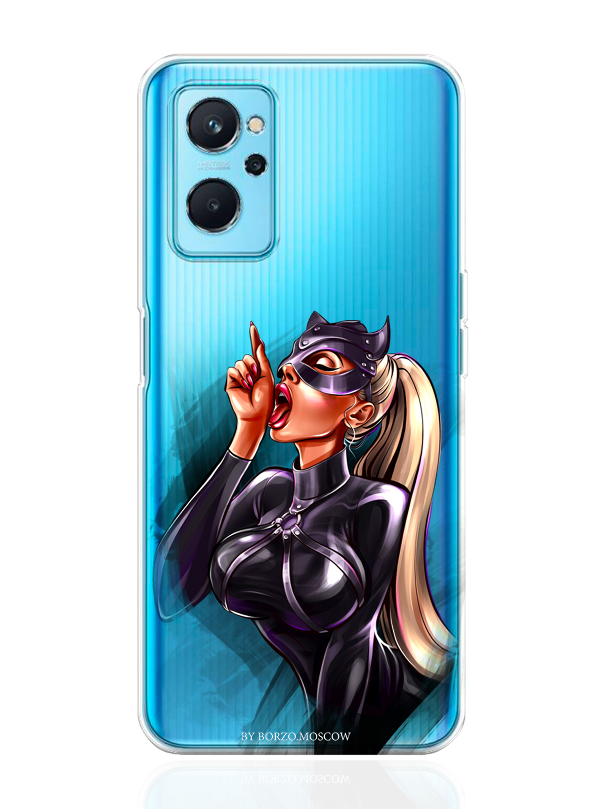 

Чехол MustHaveCase для realme 9i Kitty/ Кошечка прозрачный, Прозрачный;черный;коричневый