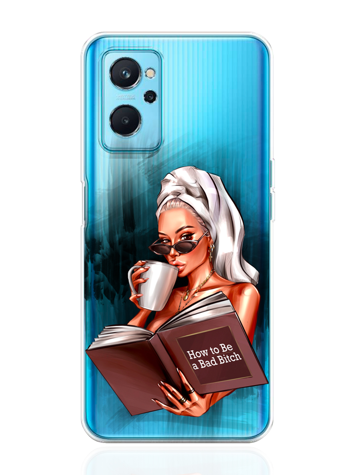 

Чехол MustHaveCase для realme 9i How to be a bad Bitch прозрачный, Прозрачный;черный
