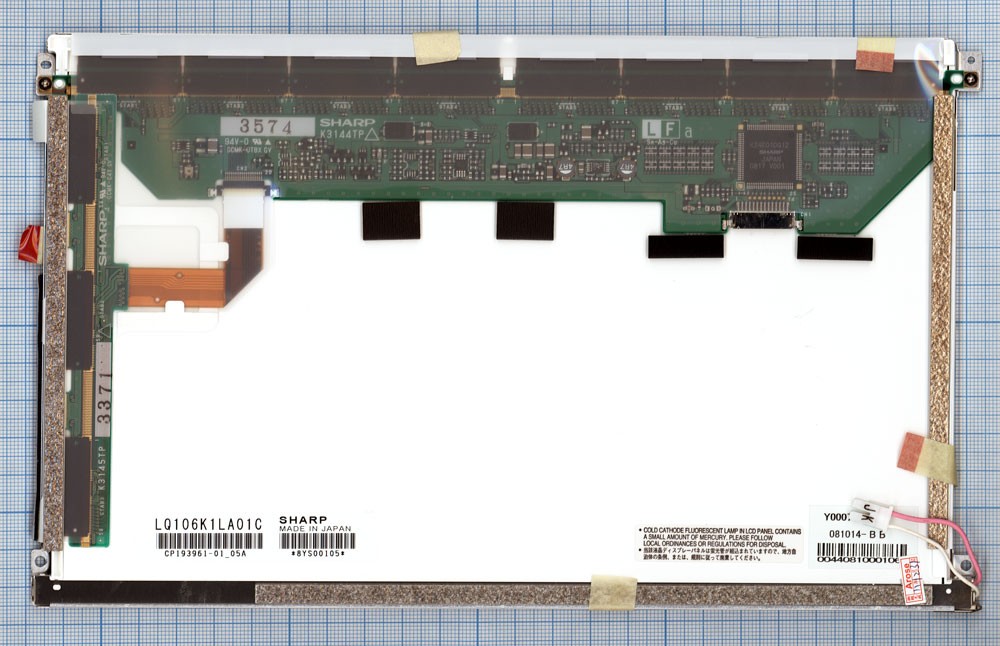 

Матрица ОЕМ совместимая с p/n: LQ106K1LA01C, совместимая с p/n: LQ106K1LA01C