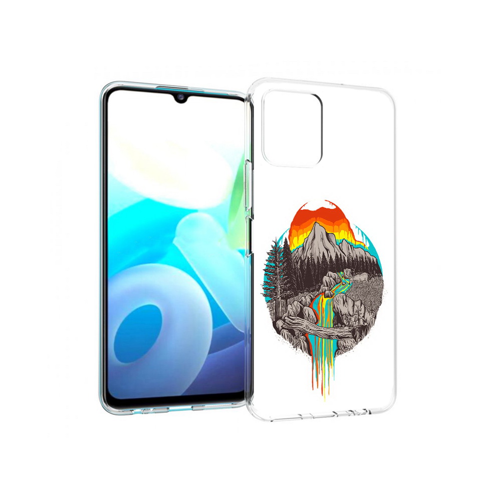 

Чехол MyPads Tocco для Vivo Y15s Радужный водопад (PT224456.390.144), Прозрачный, Tocco
