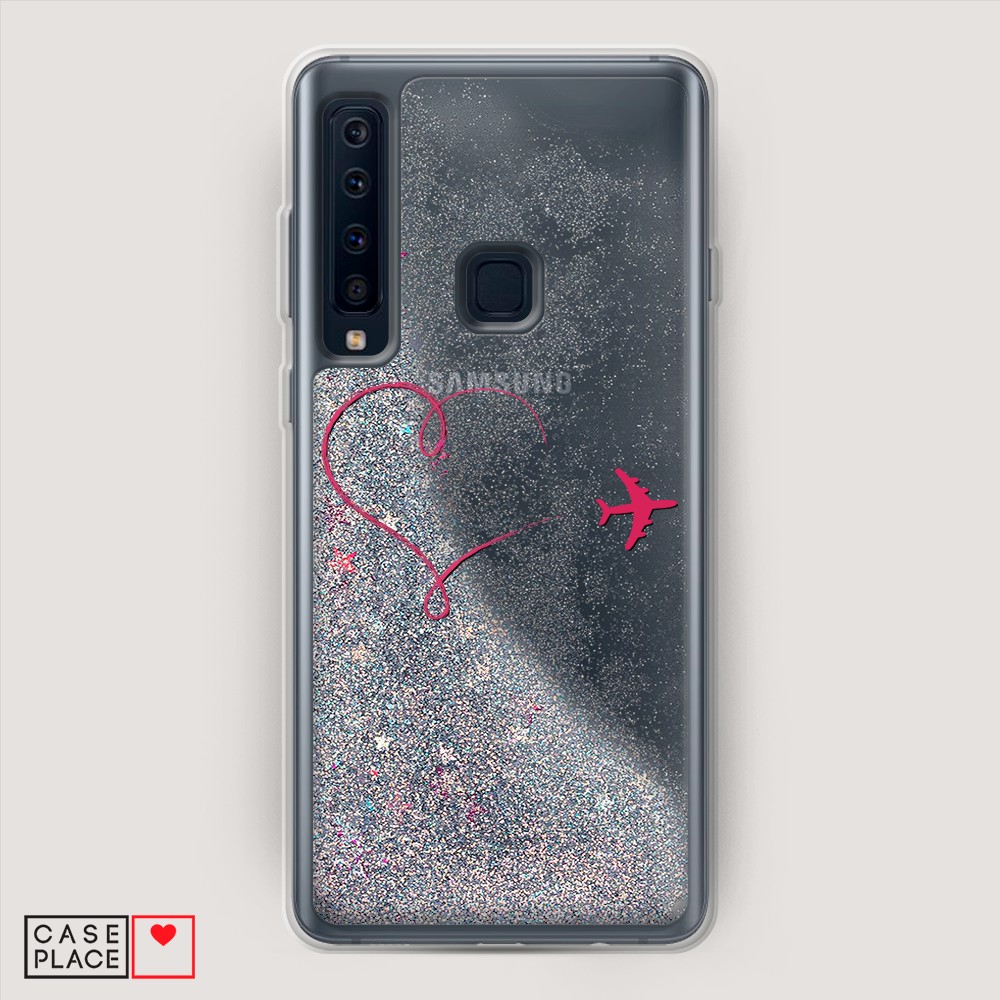 

Жидкий чехол с блестками "Звездный единорог" на Samsung Galaxy A91