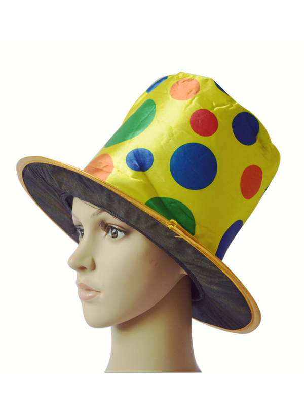 Шляпа Клоун Цв: Разноцветный шляпа котелок фетр р 56–58