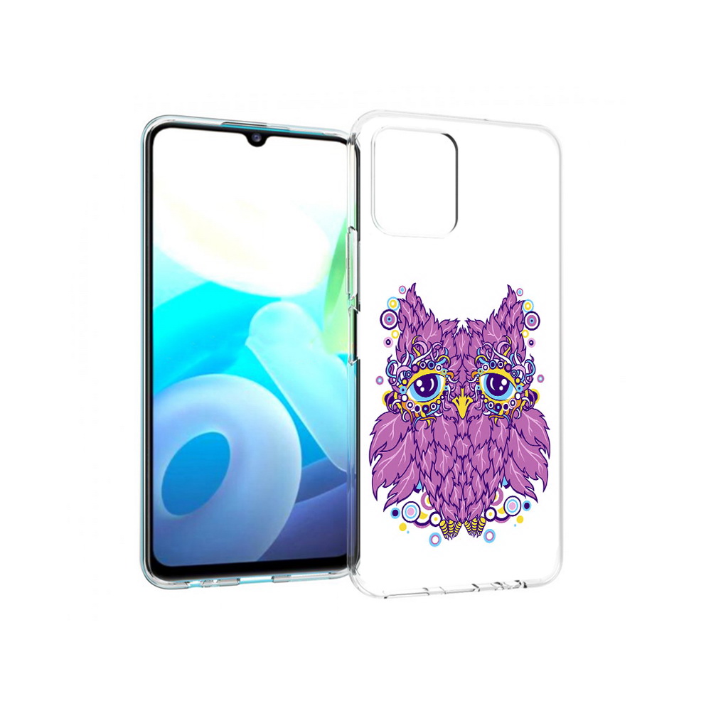 

Чехол MyPads Tocco для Vivo Y15s Розовая сова (PT224456.390.147), Прозрачный, Tocco