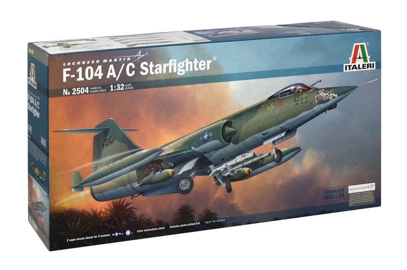

Сборная модель Italeri 1/32 F - 104 A/C STARFIGHTER 2504