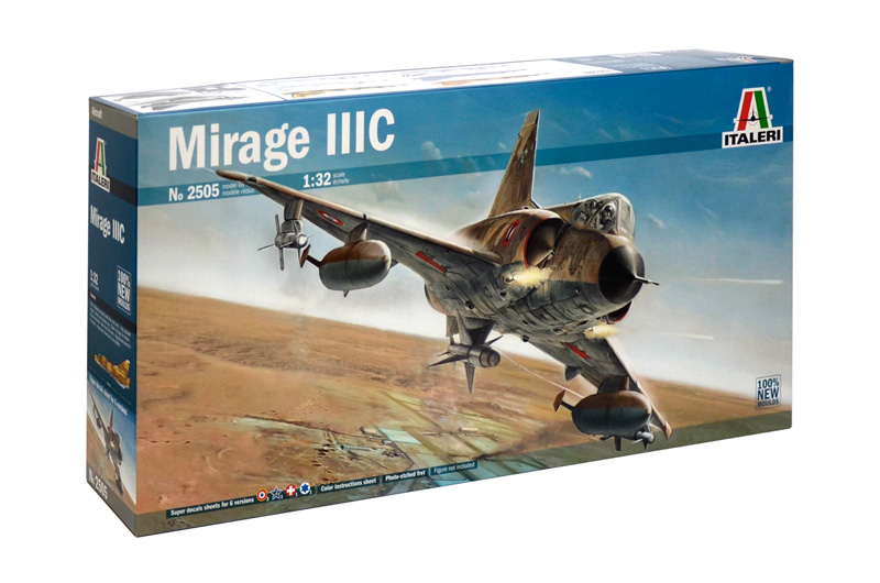 фото Сборная модель italeri 1/32 mirage iiic 2505