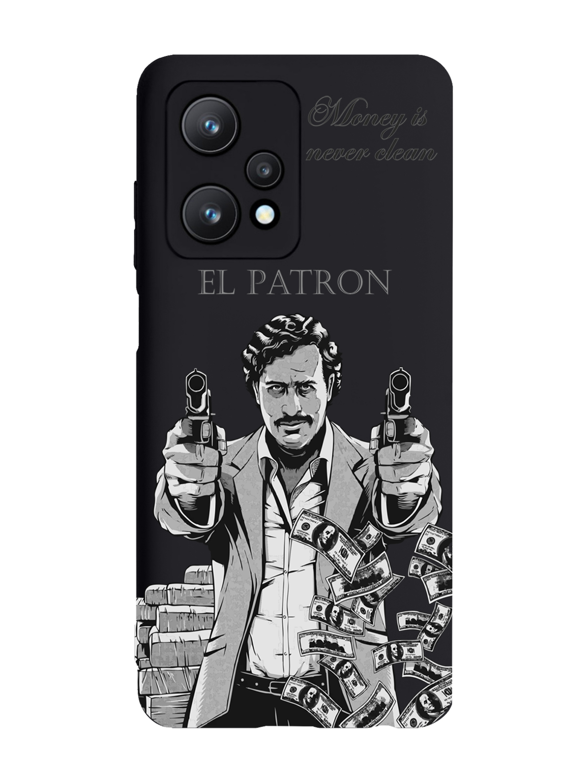 фото Чехол musthavecase для realme 9 pro 5g el patron pablo escobar пабло эскобар черный