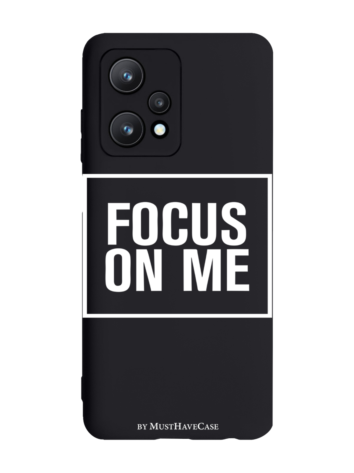 

Чехол MustHaveCase для realme 9 Pro 5G Focus on me черный, Черный;белый