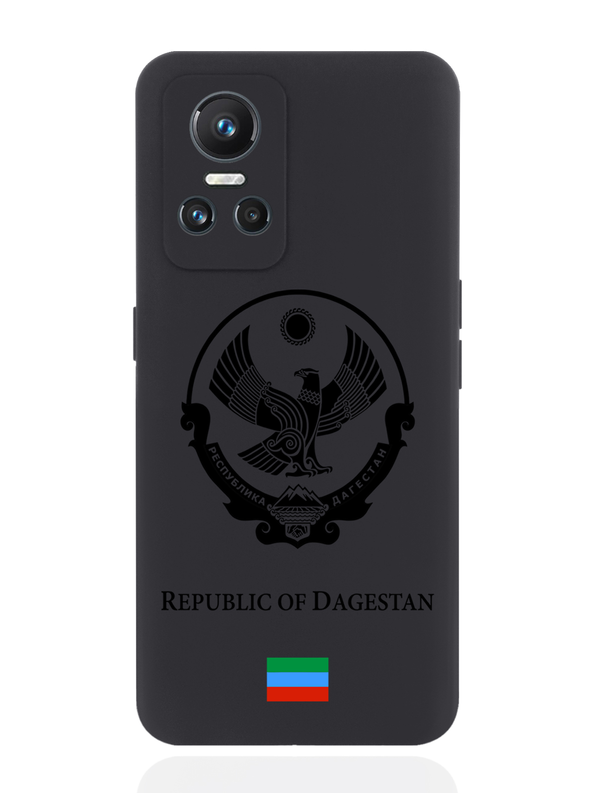 

Чехол SignumCase для realme GT Neo3 Черный лаковый Герб Дагестана черный