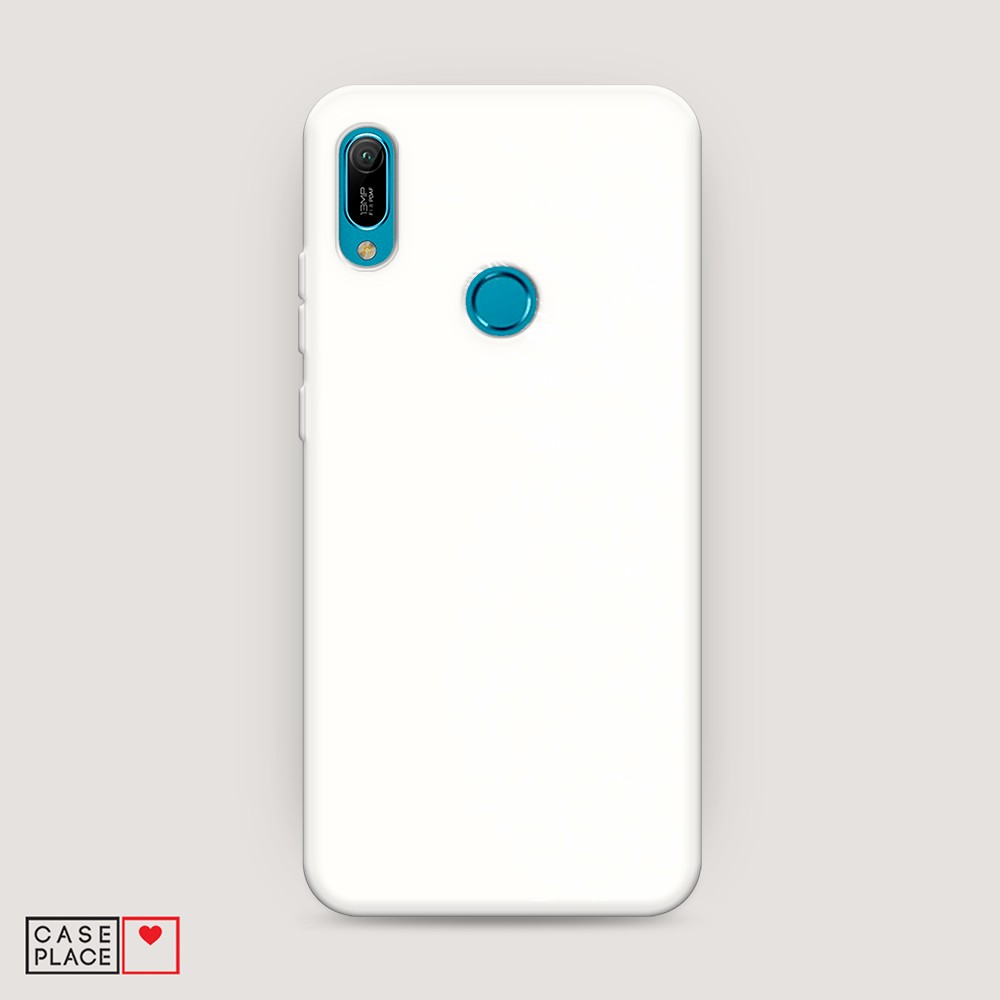 

Чехол Awog на Huawei Y6 2019 "Ананас графика белая", Разноцветный, 68657-1