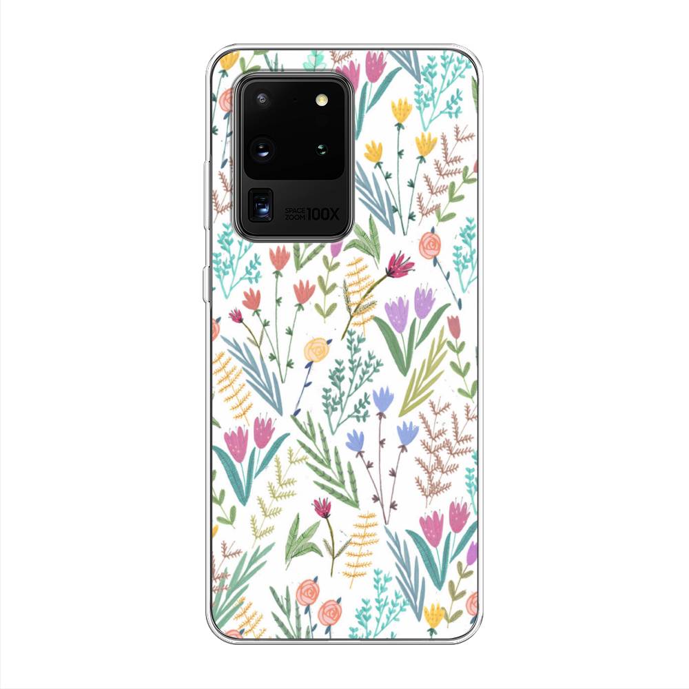 

Чехол Awog на Samsung Galaxy S20 Ultra "Полевые цветы рисунок", Разноцветный, 29450-8
