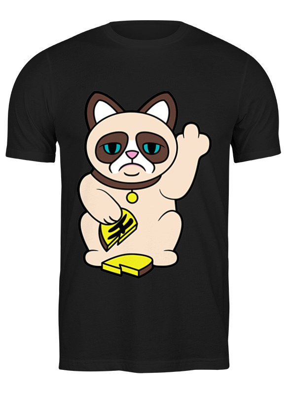 

Футболка мужская Printio Grumpy cat черная 3XL, Черный, Grumpy cat
