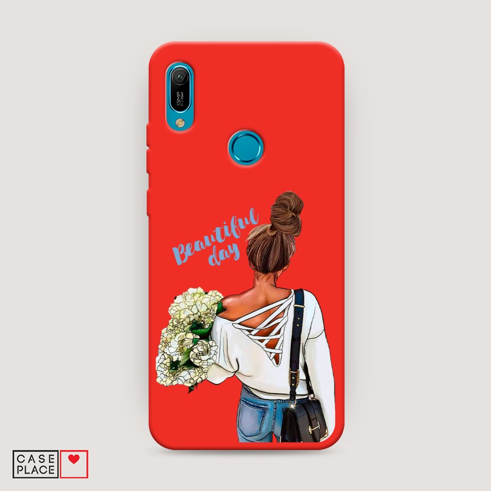 

Чехол Awog на Huawei Y6 2019 "Beautiful day vector", Разноцветный, 68653-1