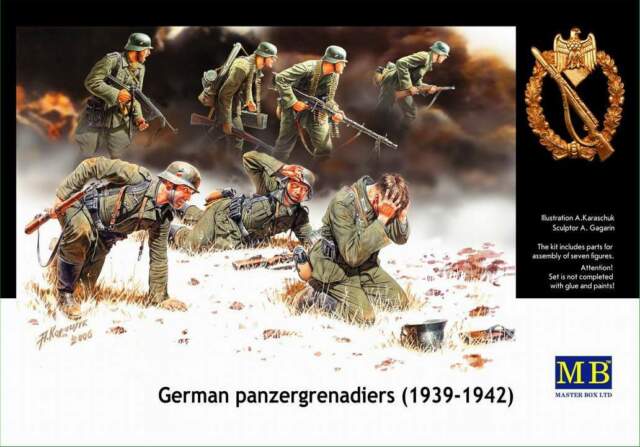 

Сборная модель MasterBox 1/35 Немецкие панцергренадеры 3518