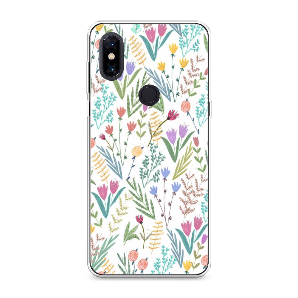 

Чехол Awog на Xiaomi Mi Mix 3 "Полевые цветы рисунок", Разноцветный, 34950-8