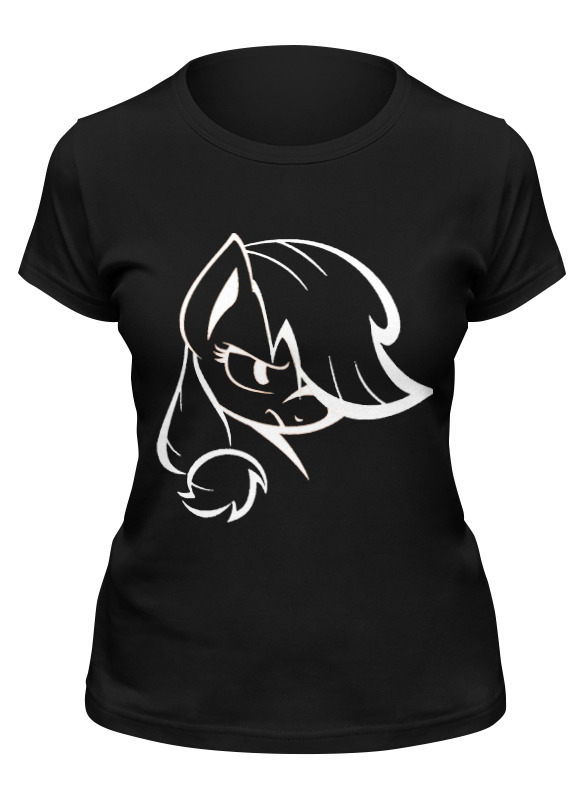 

Футболка женская Printio Applejack черная M, Черный, Applejack