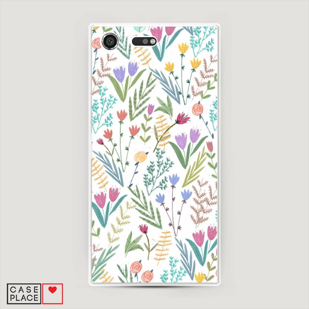 

Чехол Awog на Sony Xperia XZ Premium "Полевые цветы рисунок", Разноцветный, 52450-8