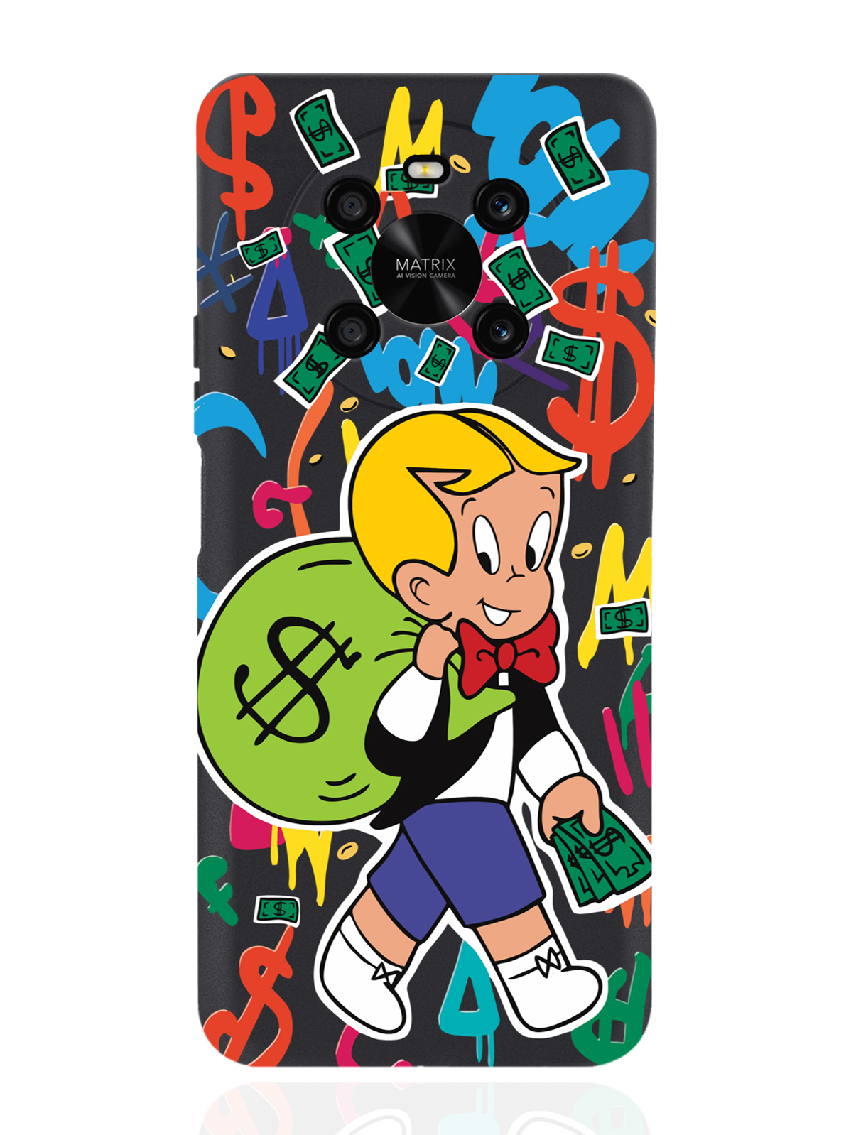 фото Чехол musthavecase для honor x9 monopoly richie rich/монополи богатенький риччи черный