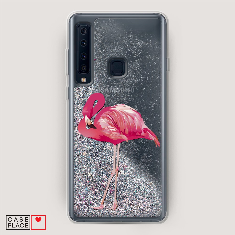 

Жидкий чехол с блестками "Звездный единорог" на Samsung Galaxy A91