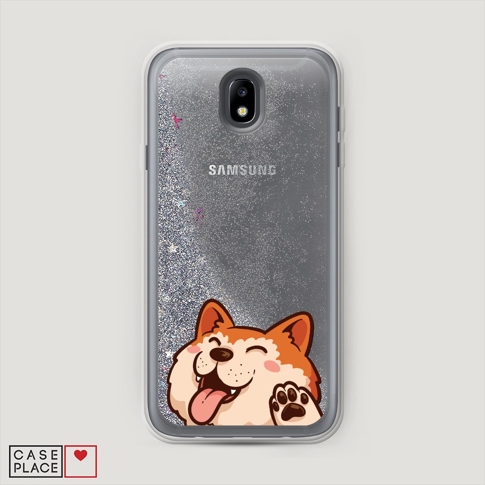 

Чехол Awog на Samsung Galaxy J7 2017 / Самсунг J7 2017 "Акита-ину машет", 23191-1