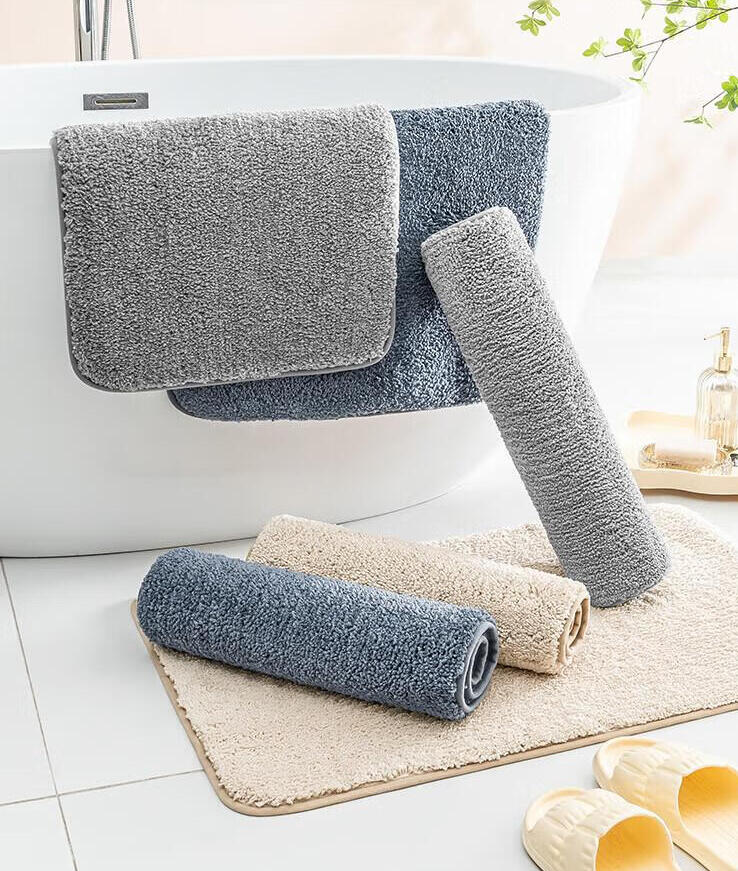 

Впитывающий коврик для ванной комнаты и туалета, нескользящий, серый 40х60, SM100068665078