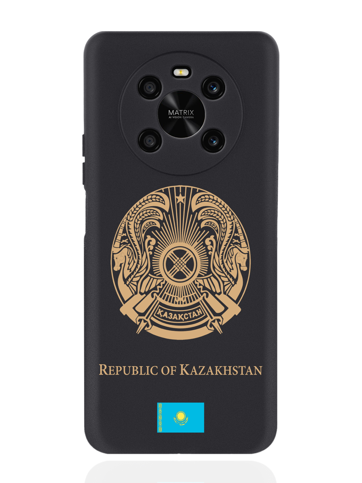 

Чехол SignumCase для Honor X9 Золотой Герб Казахстана черный, Золотистый;черный