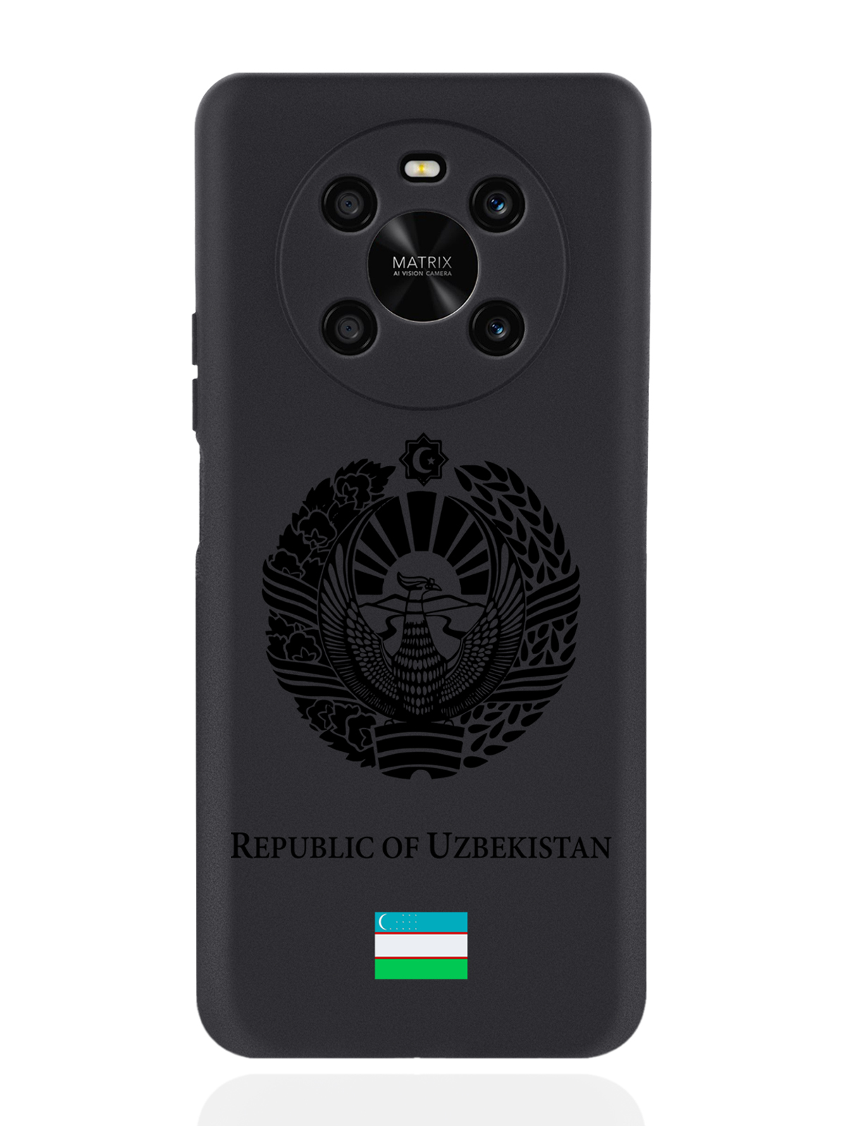 

Чехол SignumCase для Honor X9 Черный лаковый Герб Узбекистана черный