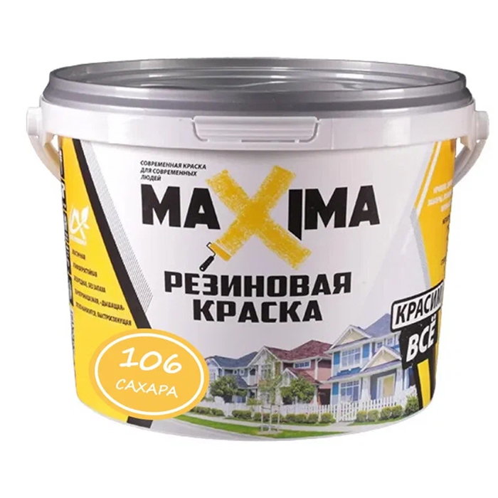 Резиновая краска MAXIMA 106 Сахара 25кг 1329₽