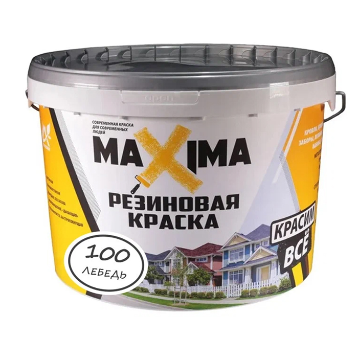 

Резиновая краска MAXIMA №100 Лебедь 11кг, 60081