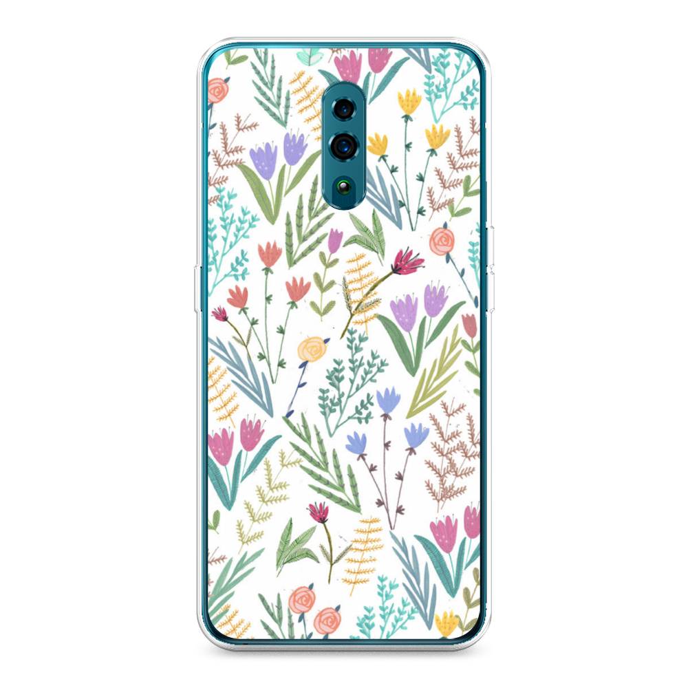

Чехол Awog на Oppo Reno "Полевые цветы рисунок", Разноцветный, 250750-8