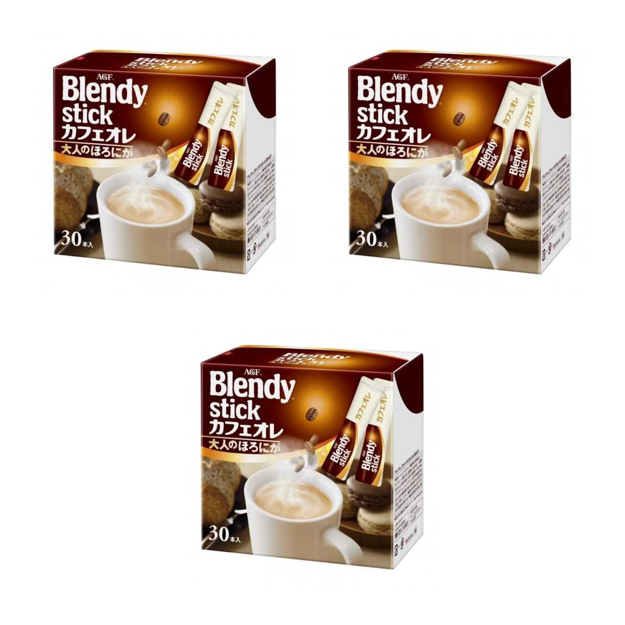 Кофе растворимый AGF Blendy Stick 3 в 1 Крепкий, 27 шт х 3 упаковки