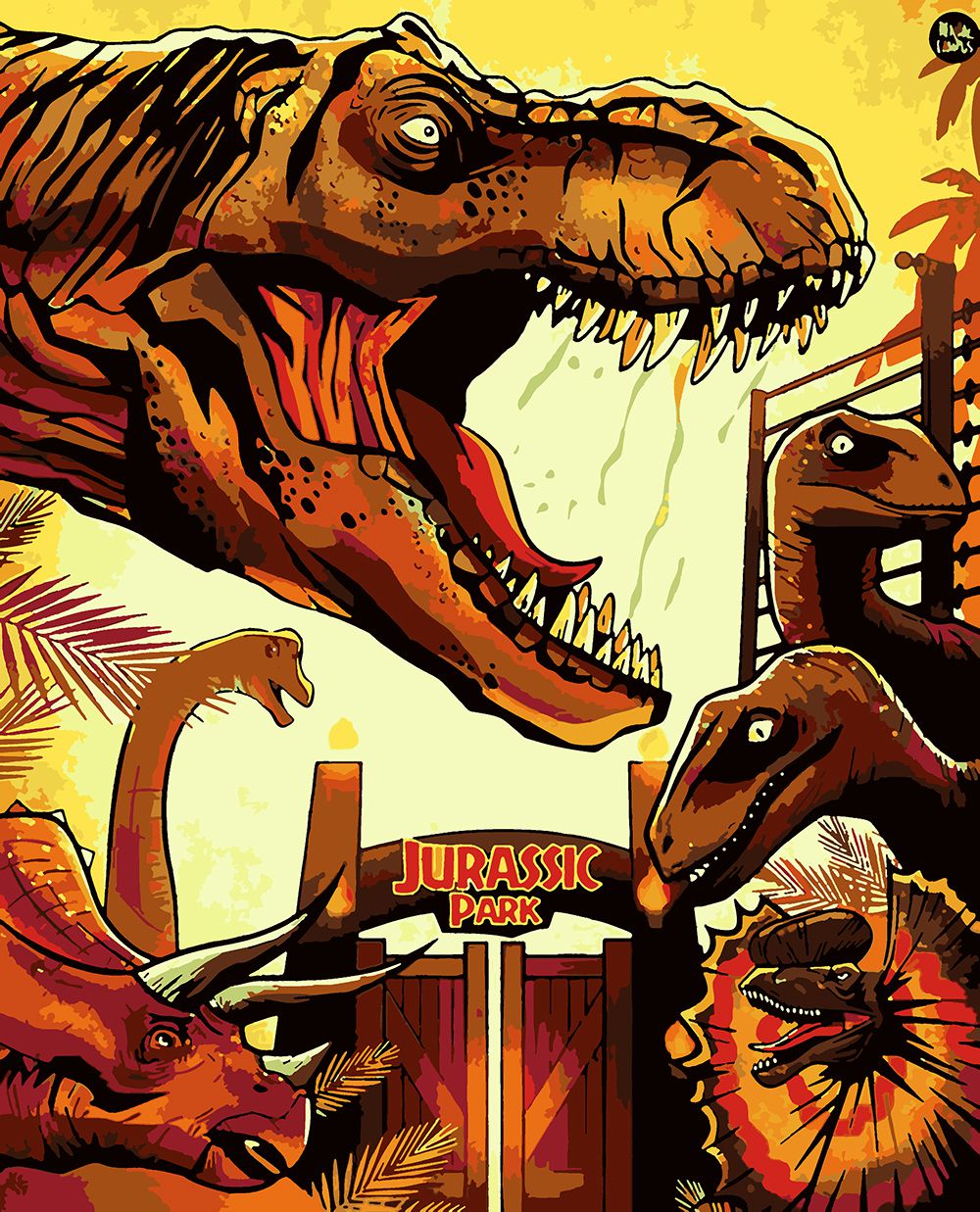 

Картина по номерам Красиво Красим Jurassic Park, 70 х 90 см, Jurassic Park