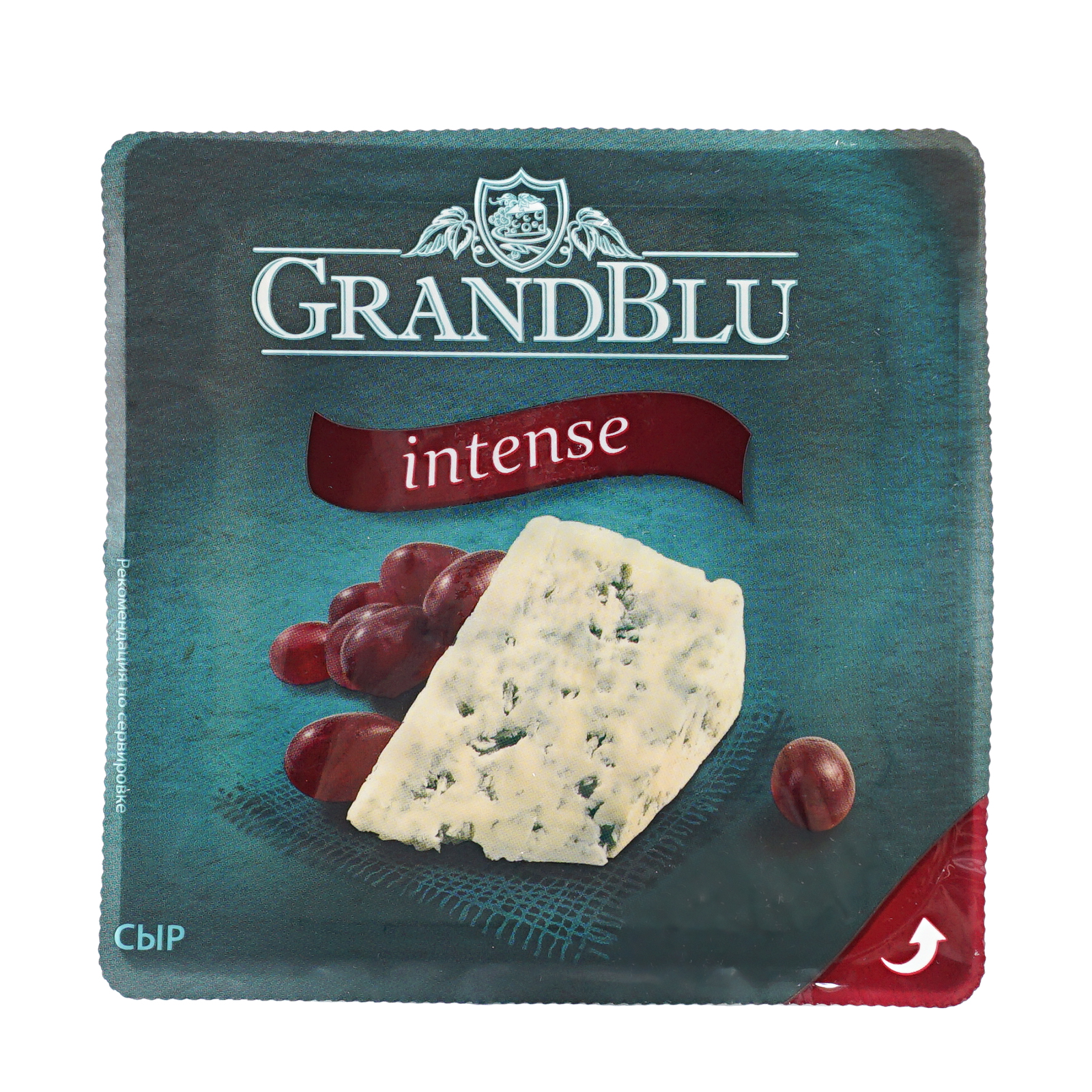 

Сыр мягкий GrandBlu Intense с голубой плесенью 50% 140 г бзмж