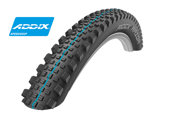 фото Покрышка schwalbe 29x2.35 rock razor tl-easy snakeskin, tl easy, e-25 addix speedgrip