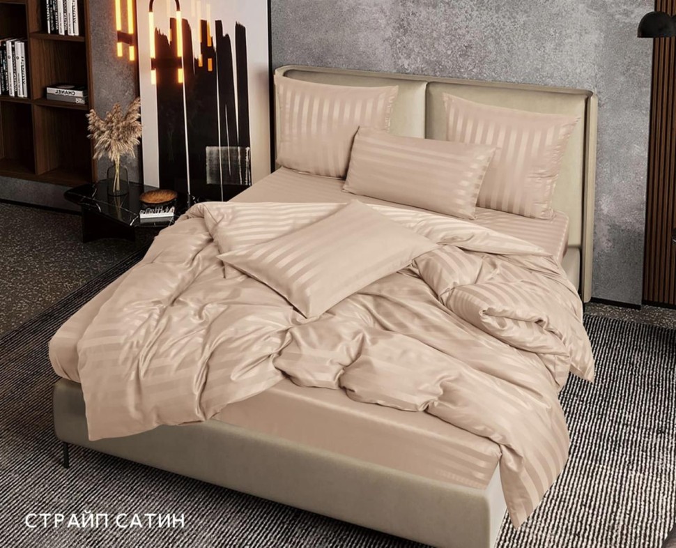 

Комплект постельного белья Candies Страйп-сатин Евро размер, CANDSTRR04