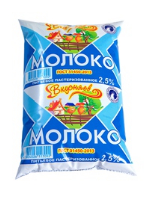 

Молоко Вкусняев пастеризованное 2,5% 800 мл бзмж