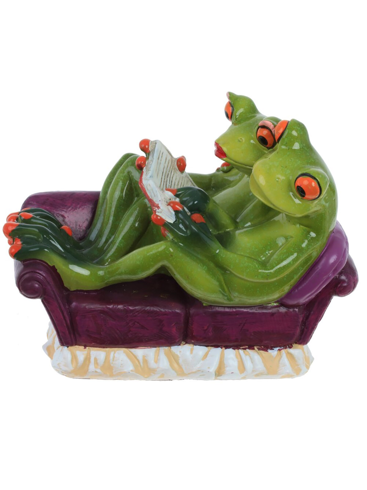 

Фигурка декоративная Лягушки на диване ALAT Home 768531, Зеленый