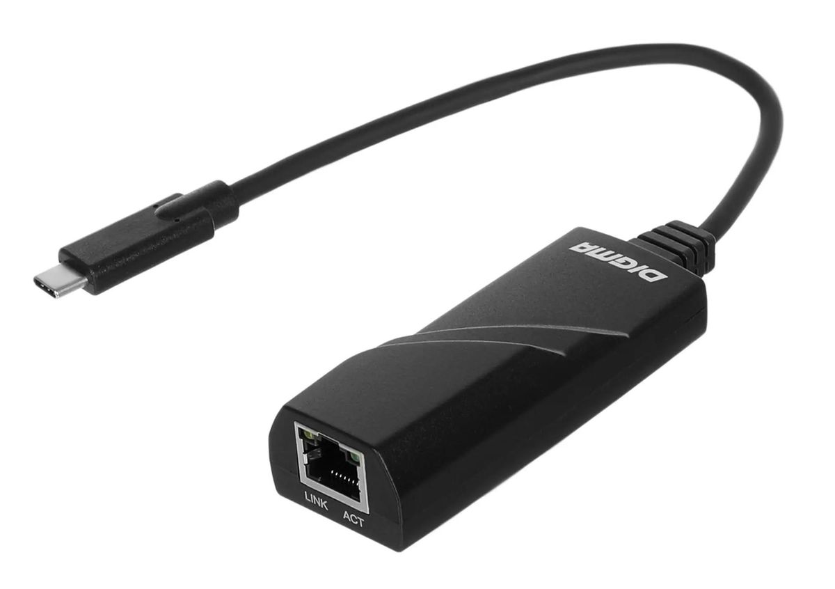 

Сетевой адаптер Gigabit Ethernet Digma D-USBC-LAN1000 USB Type-C